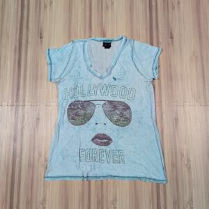 Vintage Torrid Blouse Hollywood Forever Y2K Glam pop Party Top Swag Era Cub Wear